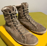 Car Shoe boots in suede like new, size 42, beige
