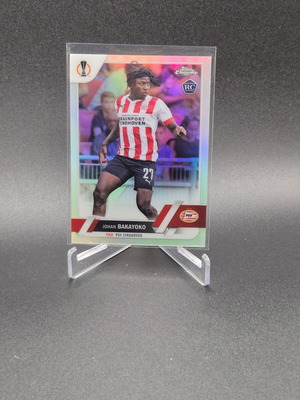 Johan Bakayoko 2022-23 Topps Chrome UEFA Club Competitions Refractor Rookie Card used