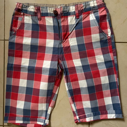 Ativo Teen Fabric Checked Bermuda Like New, Size 164 cm