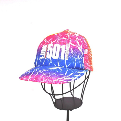 Vintage 90s Tie Dye Neon Colors Nylon Hat, One Size