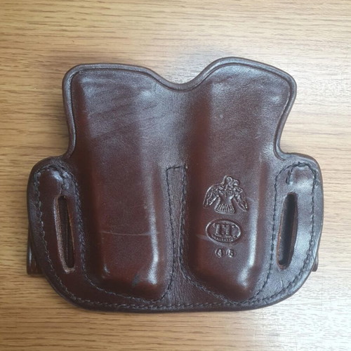 Vega Holster double leather magazine pouch like new for belt