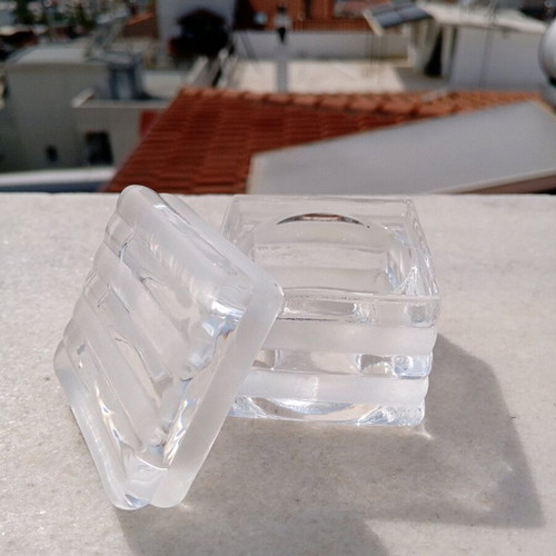 Decorative glass box 5x5cm new