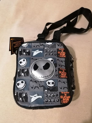 Nightmare Before Christmas Jack Crossbones shoulder bag new white gray