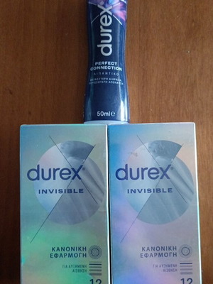 Durex set genuine, 24 condoms with lubricant, new