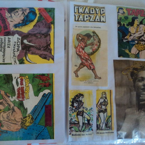 Tarzan collection of about 100 used illustrated clippings and stories