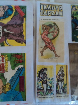 Tarzan collection of about 100 used illustrated clippings and stories