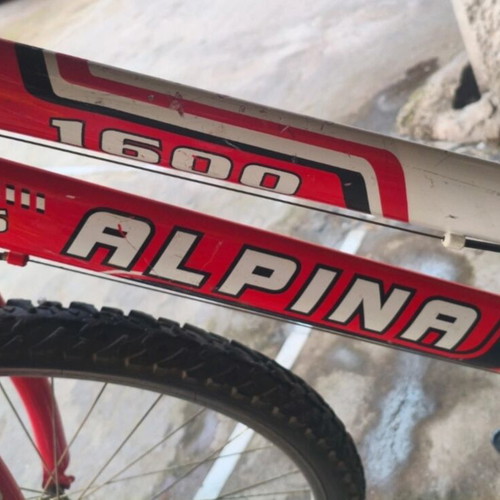 Alpina 26 Inch City Bike, red, women's, with gears