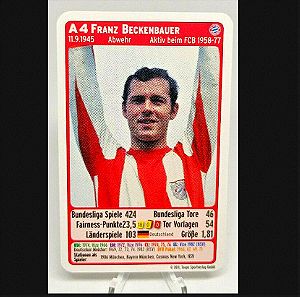 Κάρτα Franz Beckenbauer Bayern FC Quartett 2011 Card Legend 1958-77