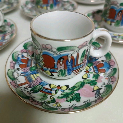 Vintage Chinese porcelain coffee set new