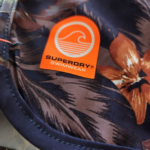Superdry men's swim shorts Large with Hawaiian print