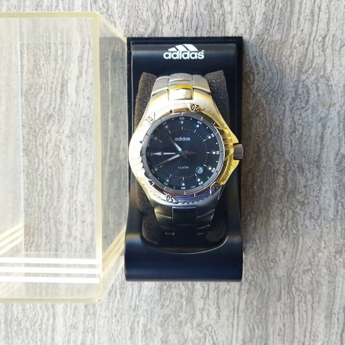 Adidas Scuba 10-5024 watch new, full set, black and silver