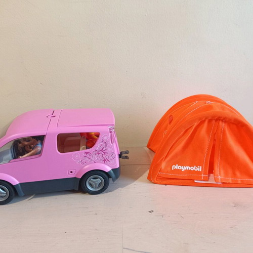 Playmobil vehicle used with 2 figures