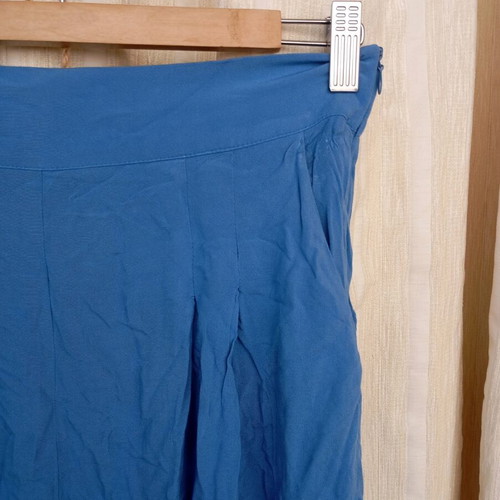 Blue wide-leg pants like new, size M