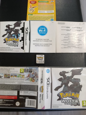 Pokemon White παιχνίδι Nintendo DS μεταχειρισμένο με εγχειρίδια EU