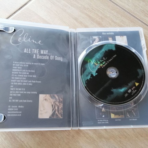 Celine Dion All The Way... A Decade Of Song & Video DVD used