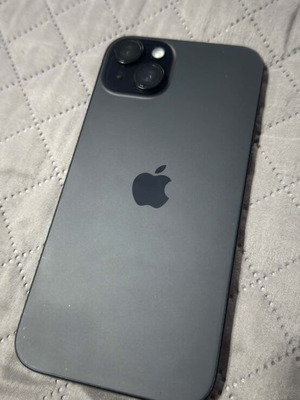 iPhone 15 Plus like new, 128GB, black, dual SIM with original case