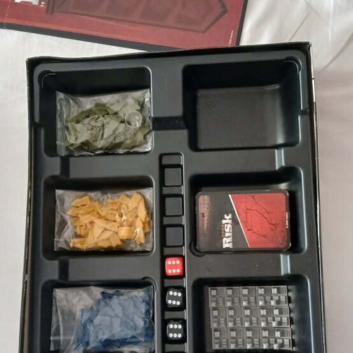 Risk board game used, missing 3 dice
