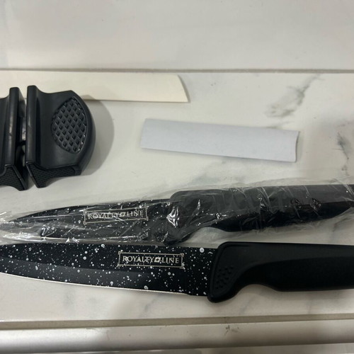 Set of 2 new Swiss knives with sharpener