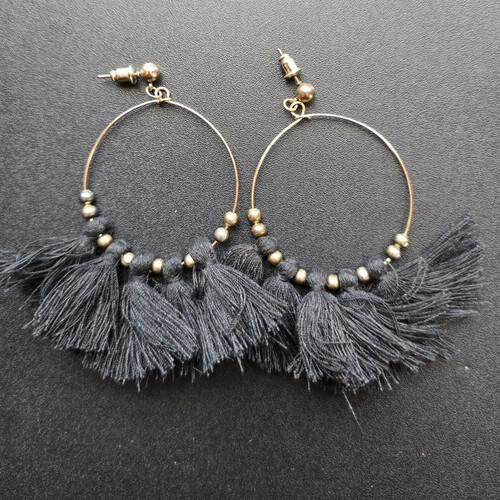 Boho earrings black used