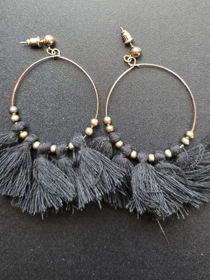 Boho earrings black used