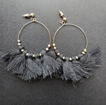 Boho earrings black used