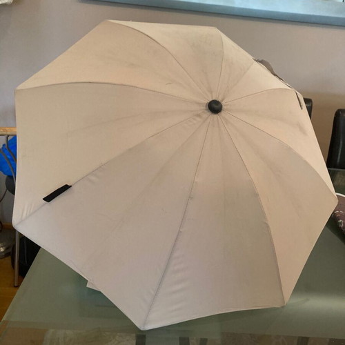 Peg Perego stroller umbrella used, cream color