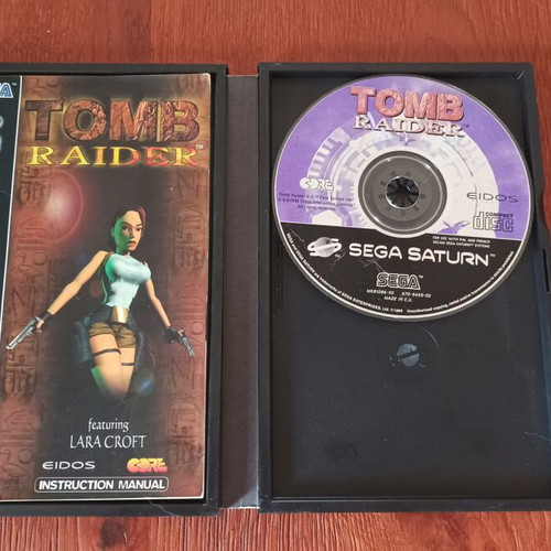 Tomb Raider for Sega Saturn used, complete with manual