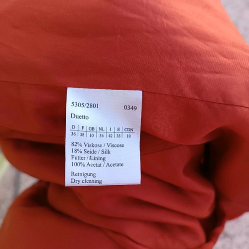 Velvet vintage jacket new, orange, Orwell, size S-M