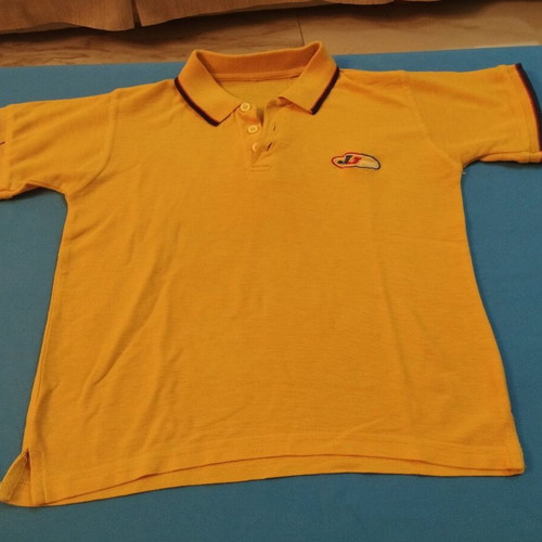 JJ Sports kids Polo shirt yellow like new No. 6-7