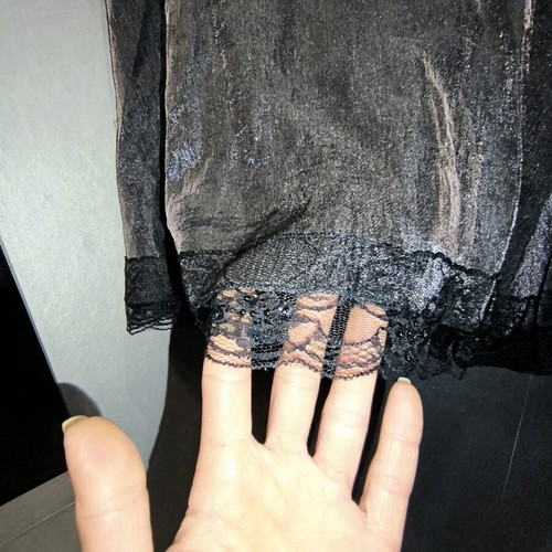 Vintage Mermaid Skirt like new with beaded lace hem