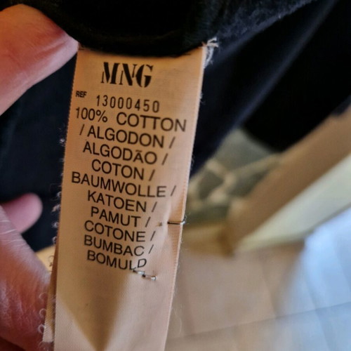 Mango castor coat used with short sleeves and cross button closure