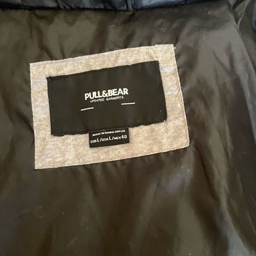 Pull and Bear puffer jacket like new, grey, size L