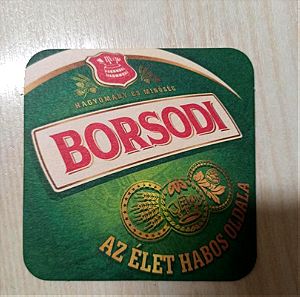 HUNGARY BEER COASTER BORSODI UNUSED
