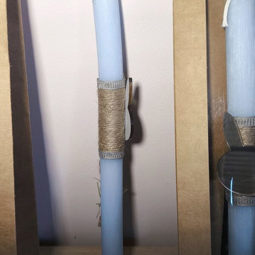 Easter candles handmade like new, set of 2 pieces