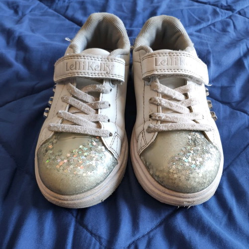 Lelli Kelly kids shoes size 28 like new, white sneakers