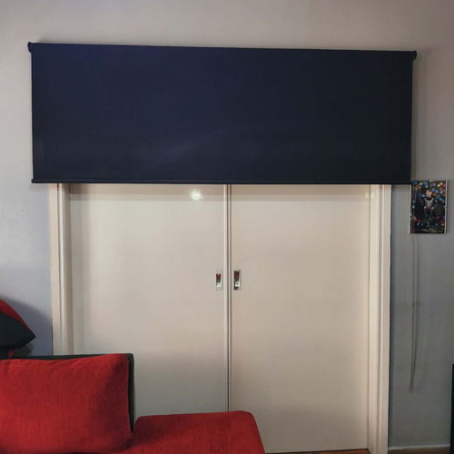 Roller curtains like new, used as room dividers