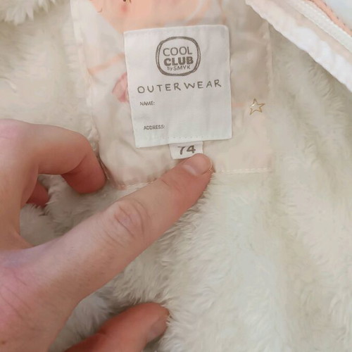 Full baby jumpsuit like new for girls with mittens