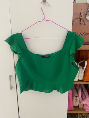 Σετ τοπάκι με σορτς πράσινο καλοκαιρινό, σαν καινούργιο