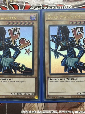 Yugioh Dark Magician card bundle x2 RA05 anime-style