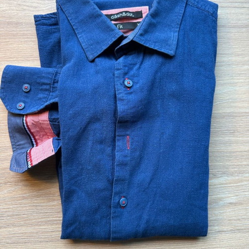 Dash&Dot shirt used, blue, size XL slim fit