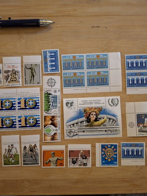 Greek Stamps Unused from the 1980s