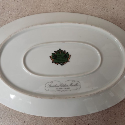 Limoges 22 Karat porcelain platter used, 36cm diameter