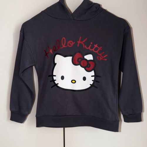 Hello Kitty sweatshirt, size 116-122 cm, dark grey