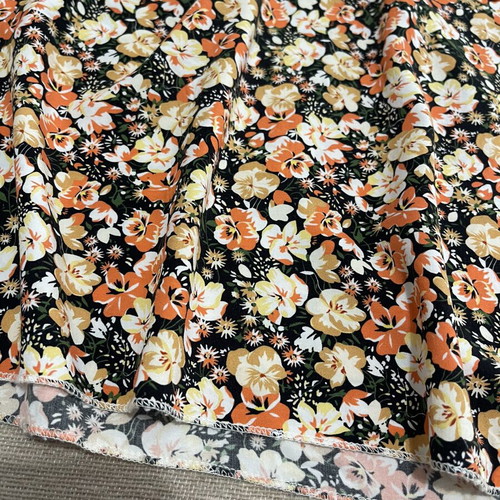 Boho Ditsy Floral Wrap Maxi Dress, multicolor