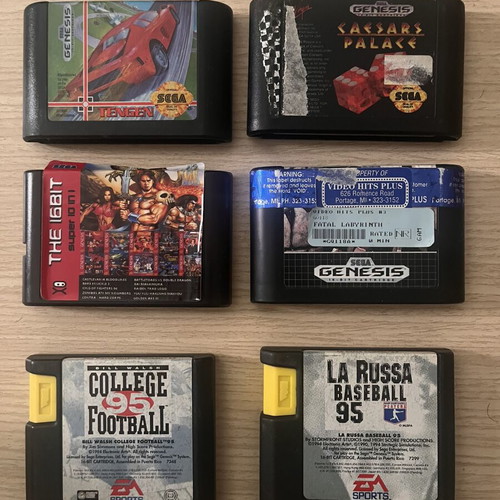 Sega Genesis loose games pack of 6 used