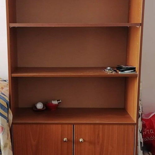 Large wooden bookshelf like new with nightstand