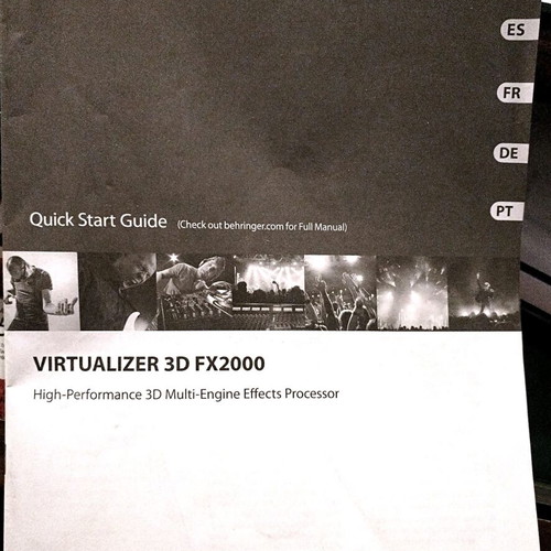 Behringer Virtualizer 3D FX2000 Effect Processor like new