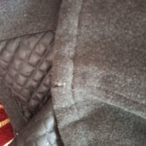 Wool coat used, size M-L, black and gray