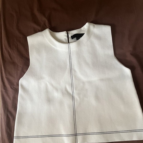 Zara sleeveless top with elegant blue detail, like new, size M