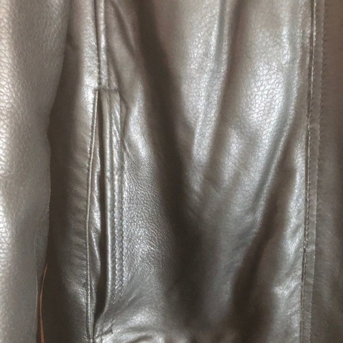 Leather jacket used, black, size L to XL